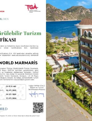 Elite World Marmaris, “GSTC Sürdürülebilir Turizm Sertifikası”nı aldı