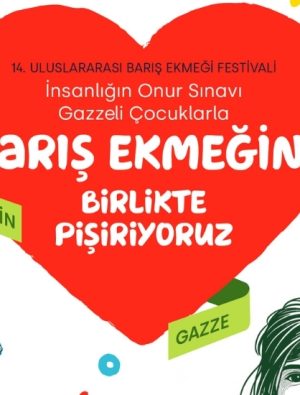 Gazzeli çocuklarla ekmeklerini bölüştüler