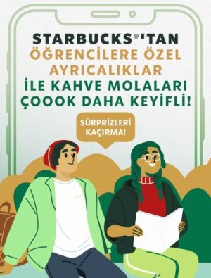 Starbucks’ta öğrenciler avantajlı