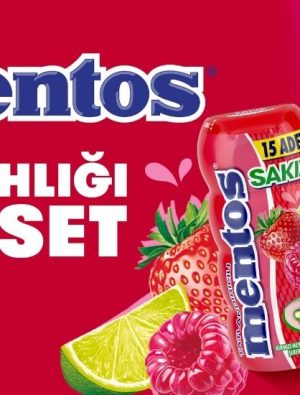 Mentos Sakız’dan yeni lezzet: Kırmızı meyve ve misket limonu
