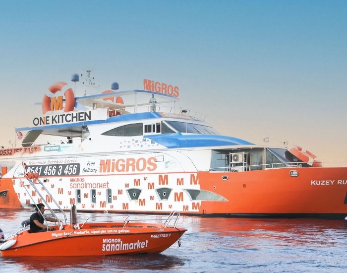 Migros denize indi