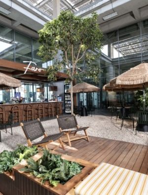 Havalimanına beach yapıldı