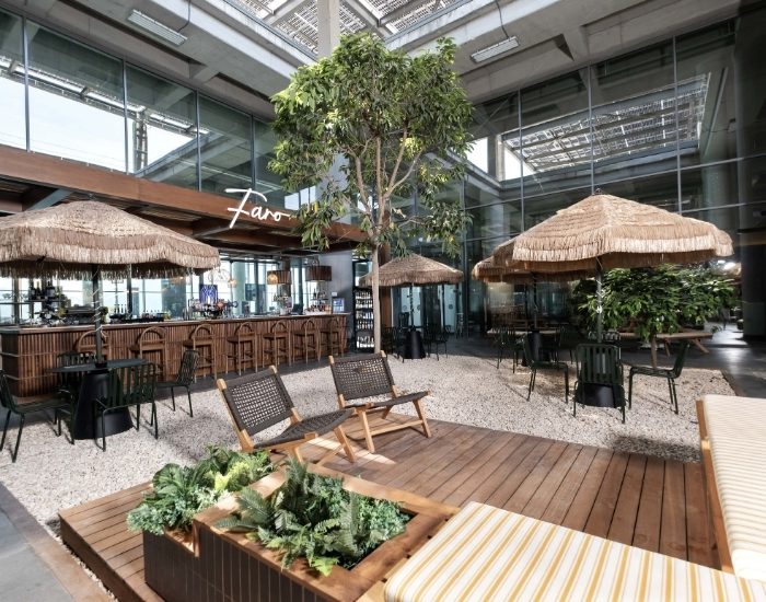 Havalimanına beach yapıldı