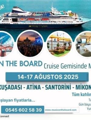 Türkiye'nin ilk Açık Deniz Müzik Festivali 14 Ağustos'ta başlıyor
