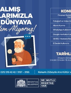 65 Yaş Üstü Komşulara Dijital Okuryazarlık Eğitimi