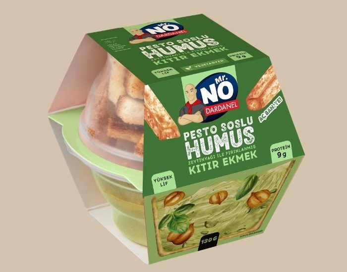 Sağlıklı Atıştırmalıkta Yeni Tat: Pesto Soslu Humus