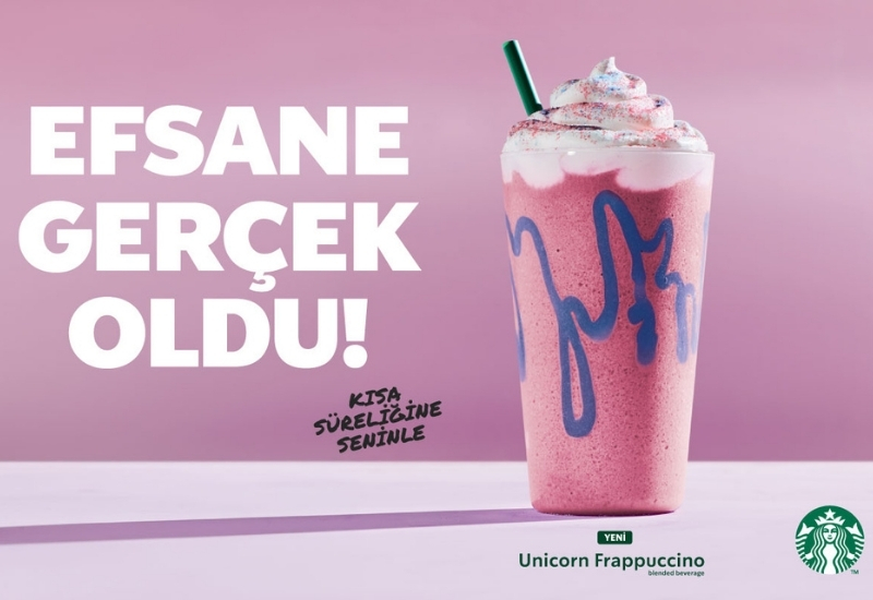 Starbucks Unicorn Frappuccino Türkiye’de Satışta