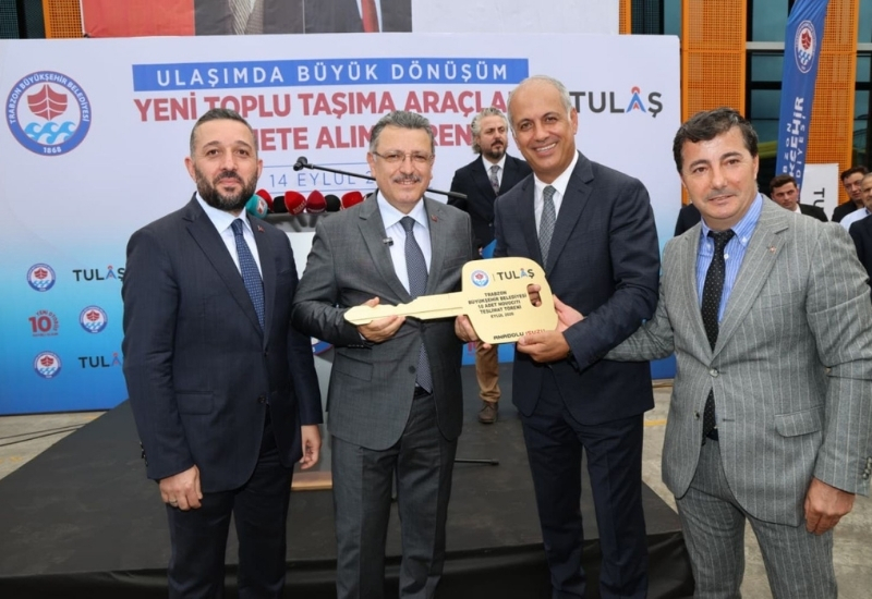 Trabzon Büyükşehir Belediyesi'nin Ulaşım Filosuna 10 Yeni Otobüs